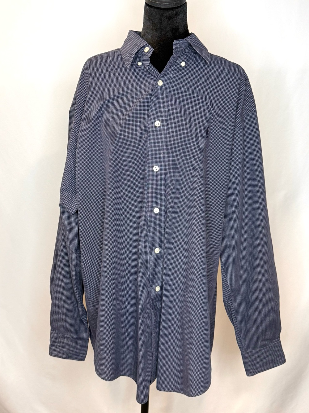 Ralph Lauren Men’s Navy Check Button-Down Shirt